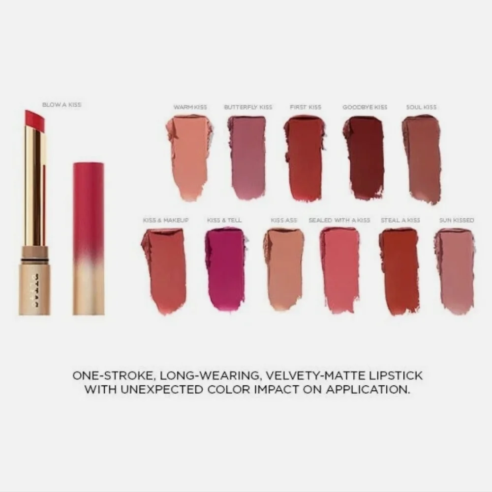 🌺Stila Kiss And Makeup Stay All Day Matte Lipstick Lip Color